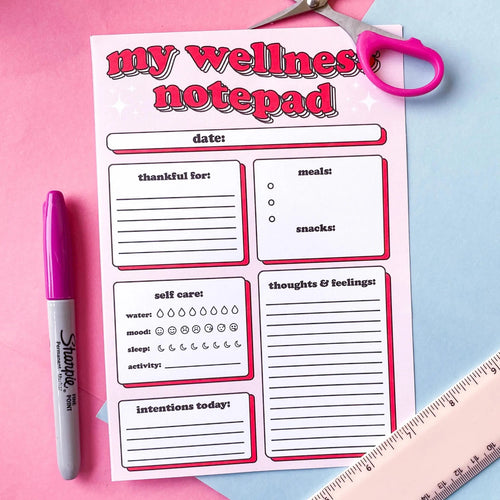 Wellness notepad-stationary 