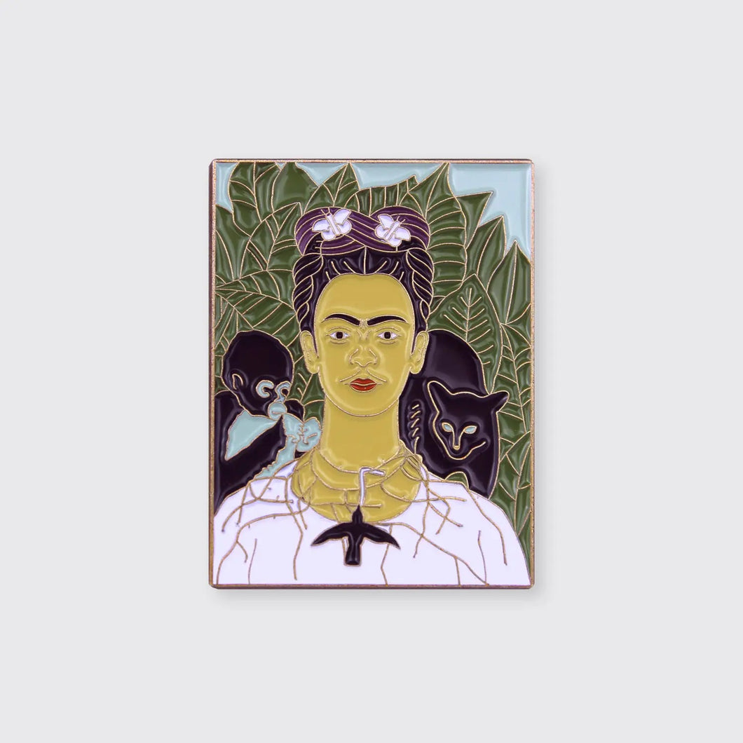 Frida Kahlo Self Portrait Enamel Pin 